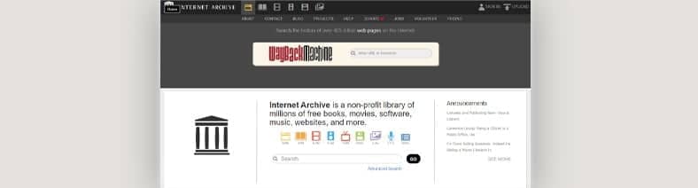 Archive-org boasts almost 2.4 million movies, along with 2.8 million music tracks 